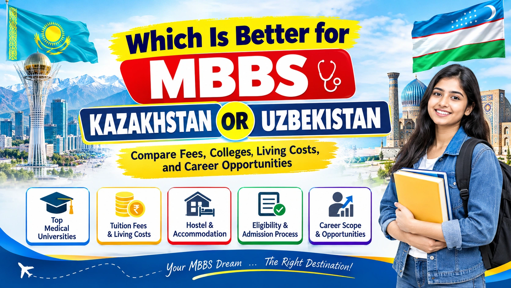 Which Is Better for MBBS, Kazakhstan or Uzbekistan?
